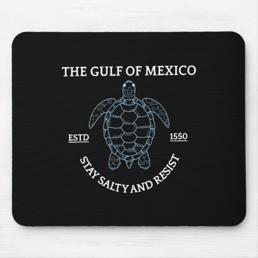 Graphic Sea Turtle Gulf of Mexico Est 1550 Mousepad (Vorne)