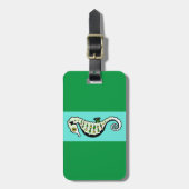 Graphic SEEPFERD - Nautical - Green Gepäckanhänger (Vorderseite vertikal)