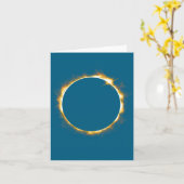 Graphic Solar Eclipse August 21 2017 Karte (Gelbe Blume)