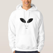 Graphic Spaceship Funny Halloween Alien Hoodie (Vorderseite)