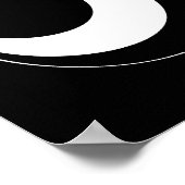 Graphic Spheres in Red Poster (Ecke)