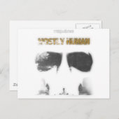 Graphic Stencil: Meist menschlich Postkarte (Vorne/Hinten)