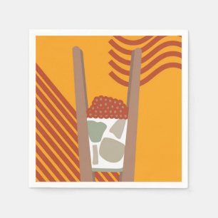 Graphic Sushi Illustriert Paper Napkin Serviette