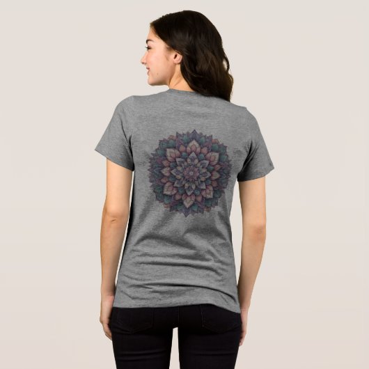 Graphic T - Shirt - Mandala Art Design (Rückseite voll)