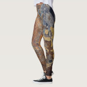 Graphic Tarnished Metal Abstrakt Mottles Muster Leggings (Links)