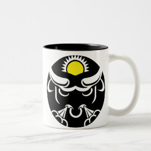 Graphic Taurus Bull mit Sun Zweifarbige Tasse