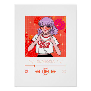 Graphic Tee Design   Anime-Wandkunst Poster