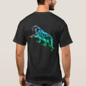 Graphic Tiger Images on a Short Sleeve T-Shirt (Rückseite)