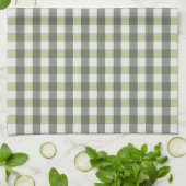 Graphic Tiled Green Gray Handtuch (Gefaltet)