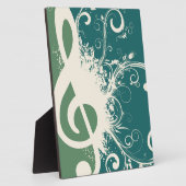 Graphic Treble Clef Fotoplatte (Seite)