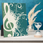 Graphic Treble Clef Fotoplatte (Seite)