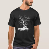 Graphic Tree Fishing Rod Fish Catfish T-Shirt (Vorderseite)