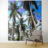 Graphic Tropical Palm Trees Focal Point Wandteppich (Beispiel)