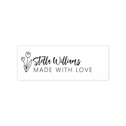 Graphic Tulip Script aus Liebe Gummistempel (Prägung)