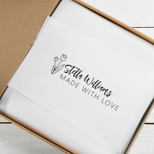 Graphic Tulip Script aus Liebe Gummistempel