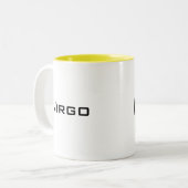 Graphic Virgo Blume Sun Zweifarbige Tasse (Vorderseite Links)