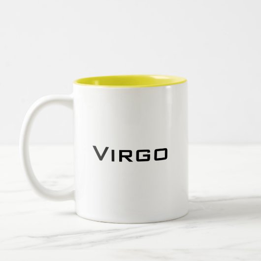Graphic Virgo Blume Sun Zweifarbige Tasse (Links)