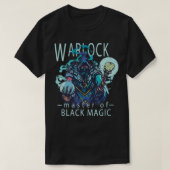 Graphic Warlock Sorcerer Black Magic Spellcaster T T-Shirt (Design vorne)