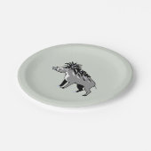 Graphic - WARTY PIG - Warthog - Wildlife - Nature Pappteller (Schrägansicht)