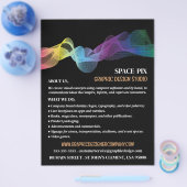Graphic Wave Design, Grafikdesigner Werbung Flyer (Einzeln)