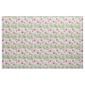 Graphic white ragged poppy art floral pattern stoff (Fat Quarter (45,7 x 55,9 cm))