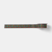Graphic Woven Burlap farbenfroh Satinband (Vorderseite)