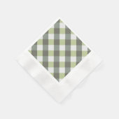 Graphic Woven Green Gray Diagonals Serviette (Ecke)