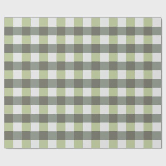 Graphic Woven Green Gray Muster Geschenkpapier (Flach)