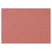 Graphic Woven Red Rattan on Custom Cream Tischdecke (Vorderseite (Horizontal))