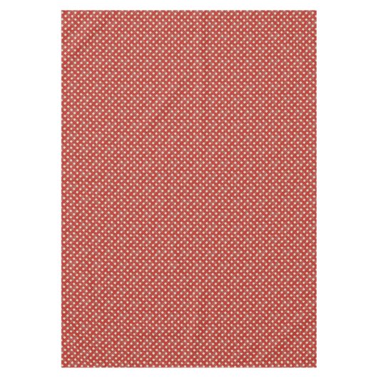 Graphic Woven Red Rattan on Custom Cream Tischdecke (Vorderseite)