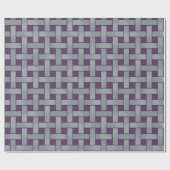 Graphic Woven Silver on Custom Lila Color Geschenkpapier (Flach)