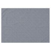Graphic Woven Silver Rattan auf Custom Dark Blue Tischdecke (Vorderseite (Horizontal))