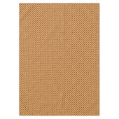 Graphic Woven Yellow Rattan auf Custom Brown Tischdecke (Vorderseite)