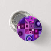 Graphical colorful love mom dad daughter son boss  button (Vorne & Hinten)
