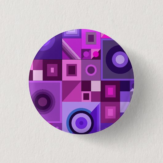 Graphical colorful love mom dad daughter son boss  button (Vorderseite)
