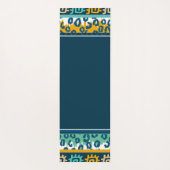 Graphics Fish with Geometrics on Dark Blue Yogamatte (Rückseite)