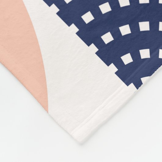 Graphische Kreise Vintag Nahtloses Muster Fleecedecke (Ecke)