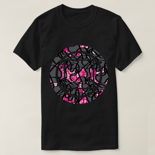 Graphisches T-Shirt mit geometrischer Circle Scrib (Design vorne)