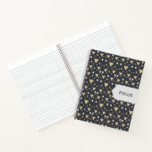 Graphit-Geometrie-Luxus-Krawatte Notizblock (Innenseite)