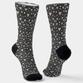 Graphit-Geometrie-Luxus-Krawatte Socken (Gewinkelt)