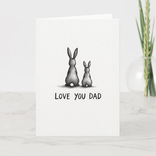 Graphit Liebt dich Papa Karte (Vorderseite)