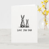 Graphit Liebt dich Papa Karte (Gelbe Blume)