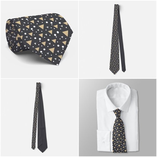 Graphite Geometry Luxe Tie Krawatte