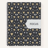 Graphite Geometry Luxe Tie Notizblock (Vorderseite)