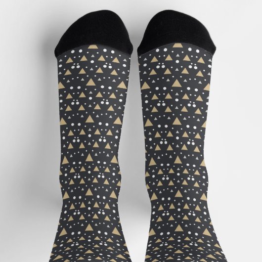 Graphite Geometry Luxe Tie Socken (Oben)