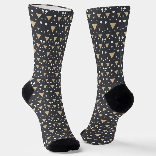 Graphite Geometry Luxe Tie Socken (Gewinkelt)