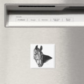 Graphite Horse Head Magnet (In Situ (Geschirrspüler))