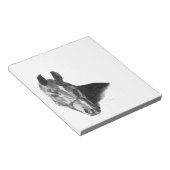 Graphite Horse Head Notizblock (angewinkelt)