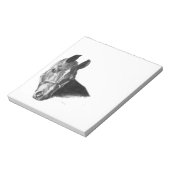 Graphite Horse Head Notizblock (Rotiert)