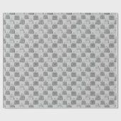 Graphitgraue Krokohandtasche Modedesign Geschenkpapier (Flach)